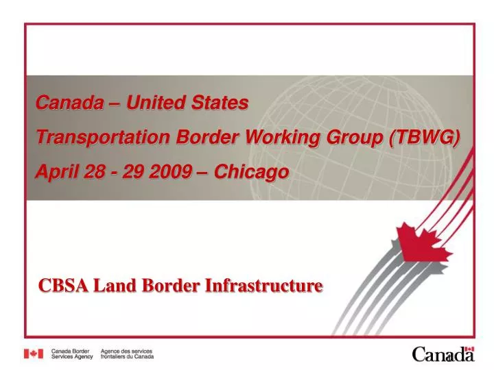 cbsa land border infrastructure