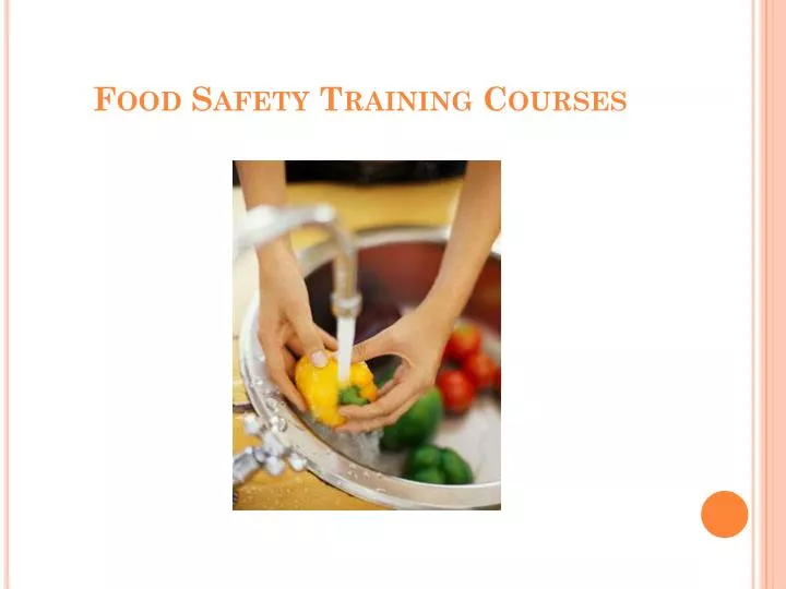 food safety training courses
