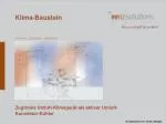 Klima-Baustein - slide 1