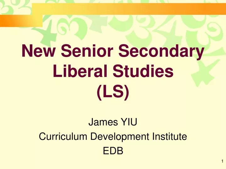 new senior secondary liberal studies ls