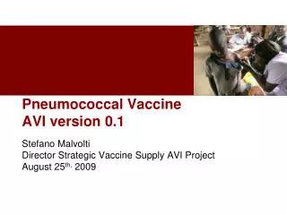 Pneumococcal Vaccine AVI version 0.1