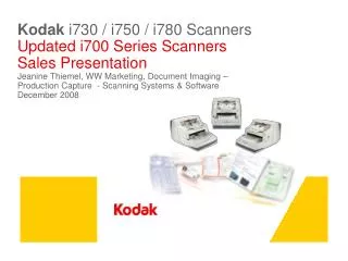 KODAK i700 Series Scanners (i730/i750/i780)