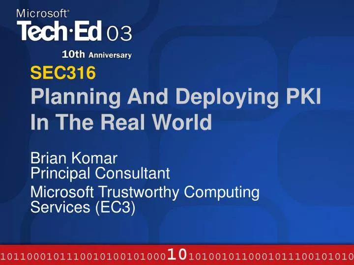 sec316 planning and deploying pki in the real world