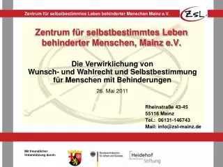 zentrum f r selbstbestimmtes leben behinderter menschen mainz e v