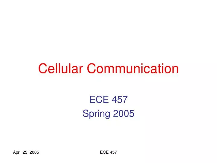 cellular communication