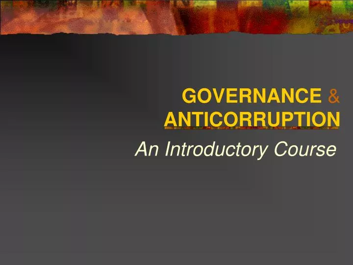 governance anticorruption