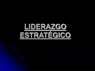 liderazgo estrat gico