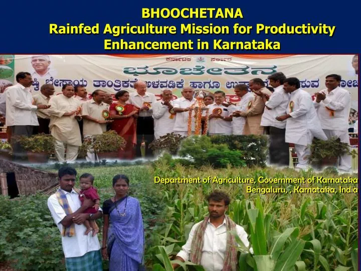 bhoochetana rainfed agriculture mission for productivity enhancement in karnataka
