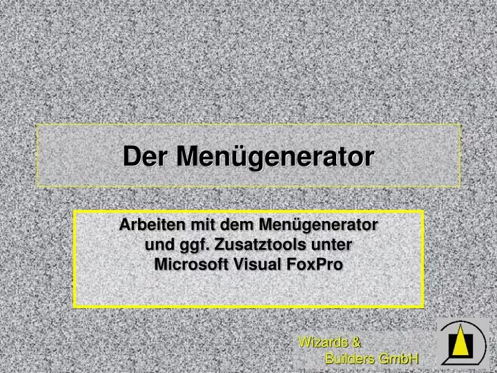 der men generator