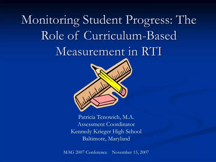 monitoring student progress the role of curriculum based measurement in rti