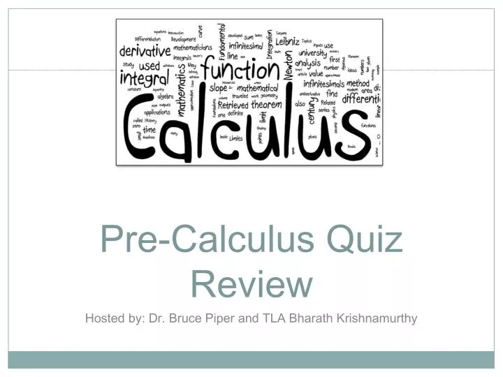 pre calculus quiz review