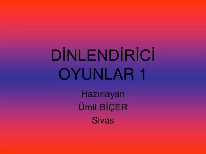 d nlend r c oyunlar 1