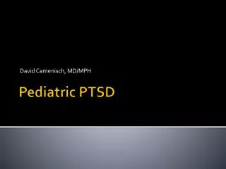 Pediatric PTSD