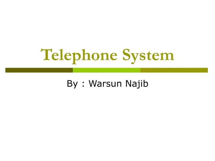 telephone system