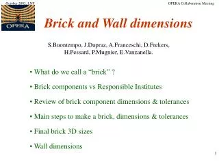 Brick and Wall dimensions