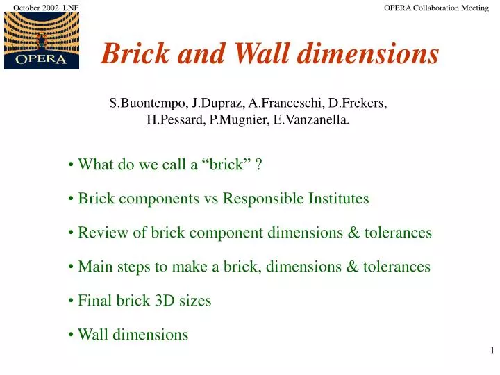 brick and wall dimensions
