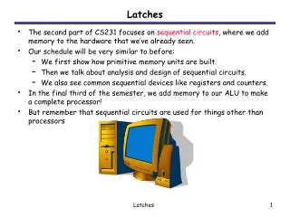 Latches
