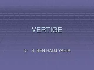 vertige