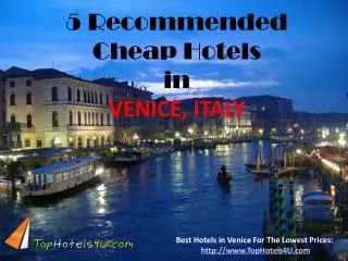 Venice - 5 Recommended Cheap Hotels