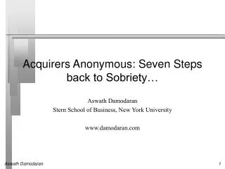 acquirers anonymous seven steps back to sobriety