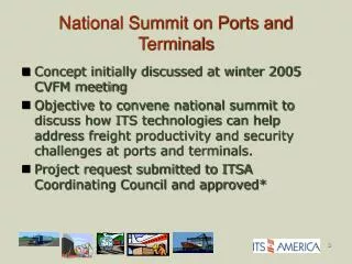 National Summit on Ports and Terminals