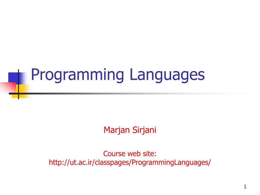 PPT - Programming Languages PowerPoint Presentation, free download - ID ...