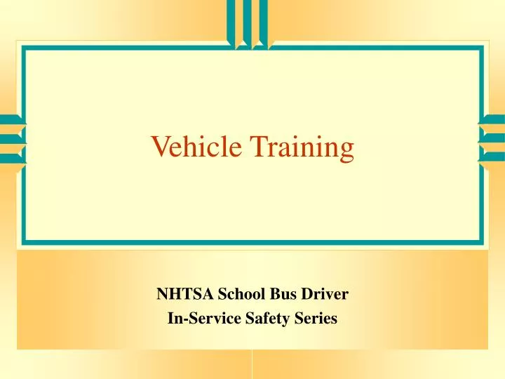 vehicle training