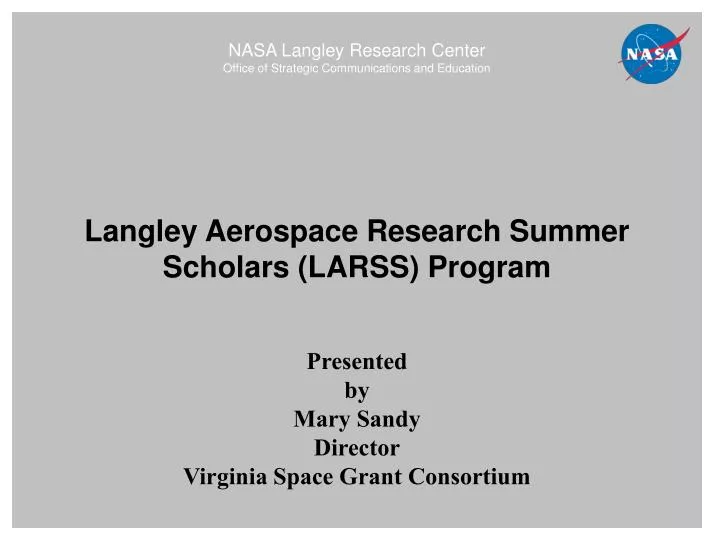 nasa langley research center office of strategic communications and education