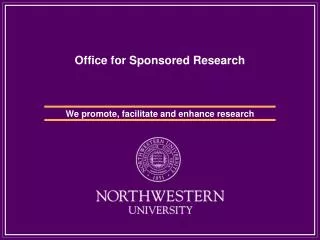 Office for Sponsored Research