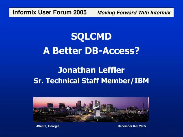 sqlcmd a better db access