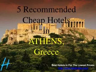 5 Recommended Cheap Hotels in Athens