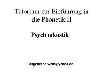 psychoakustik