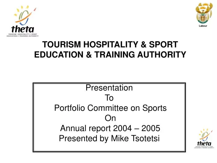tourism hospitality sport education training authority