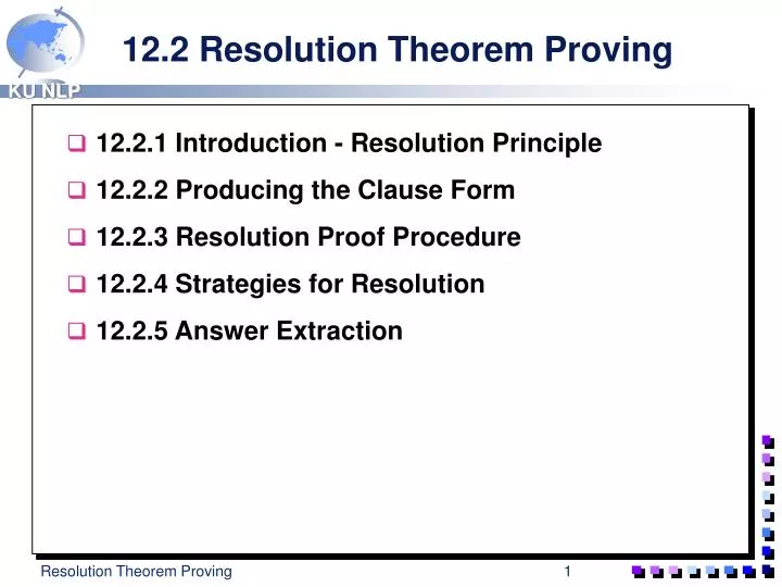 12 2 resolution theorem proving
