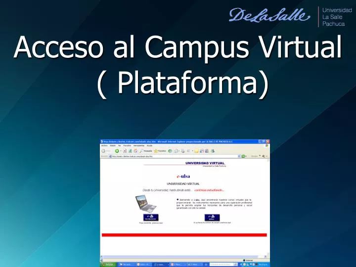acceso al campus virtual plataforma