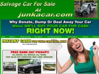 salvage car for sale