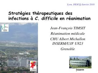 strat gies th rapeutiques des infections c difficile en r animation