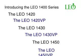Introducing the LEO 1400 Series
