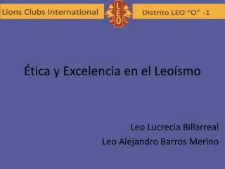 tica y excelencia en el leo smo