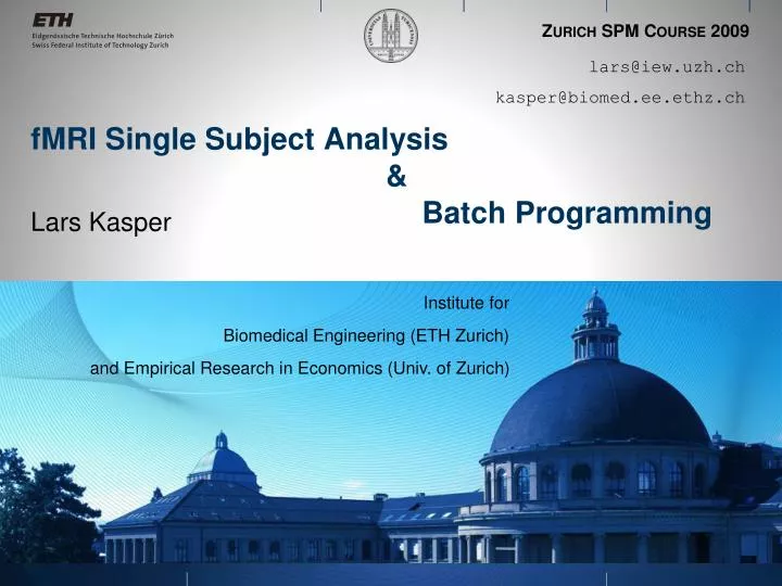 fmri single subject analysis batch programming