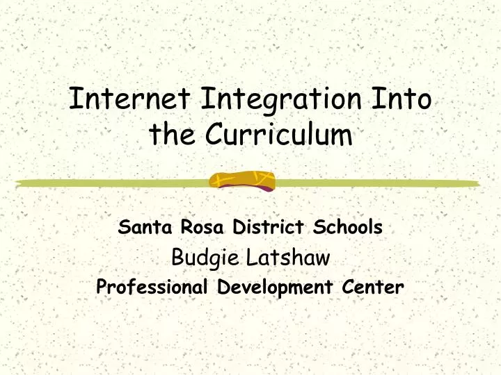 internet integration into the curriculum
