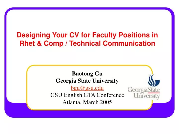 designing your cv for faculty positions in rhet comp technical communication