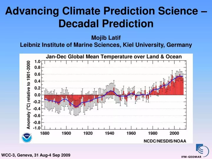 advancing climate prediction science decadal prediction