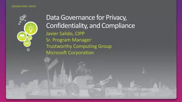 data governance for privacy confidentiality and compliance