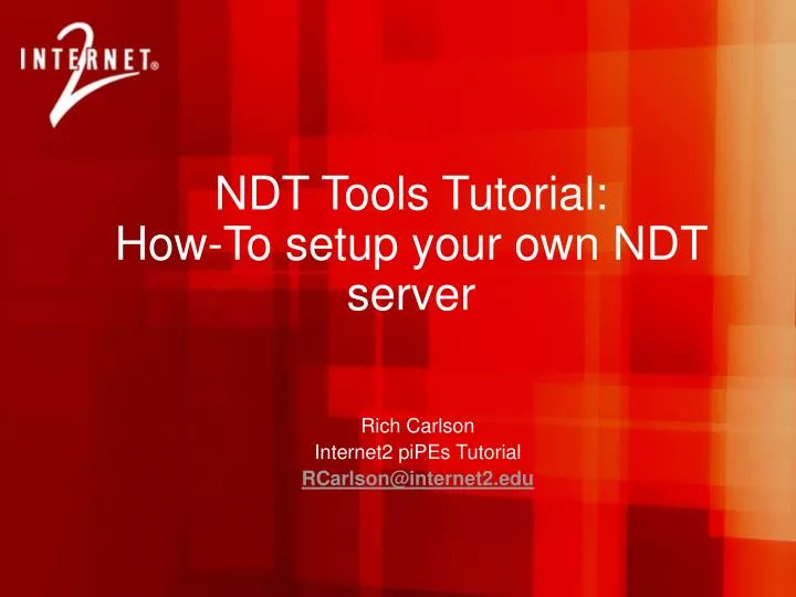 ndt tools tutorial how to setup your own ndt server