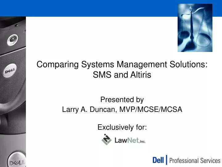 comparing systems management solutions sms and altiris