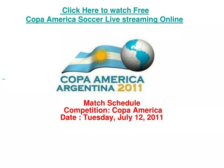 click here to watch free copa america soccer live streaming online