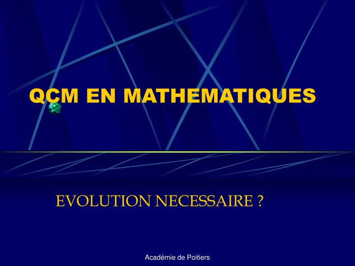 qcm en mathematiques