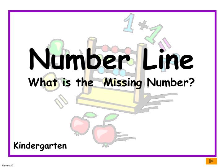 number line what is the missing number