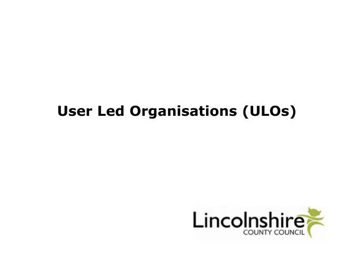 user led organisations ulos